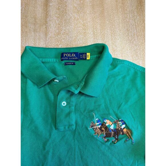 Polo Ralph Lauren Classic Fit Triple-Pony Mesh Polo Shirt - Picture 2 of 5